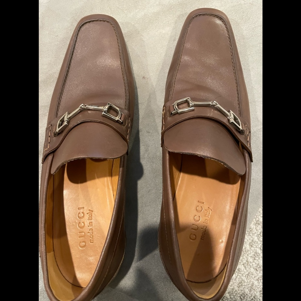 Gucci male brown loafers